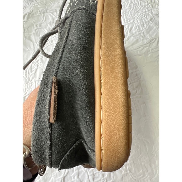 W's Pendleton Women's Mocasin Slipper US 8 grey lined laces - Picture 5 of 7